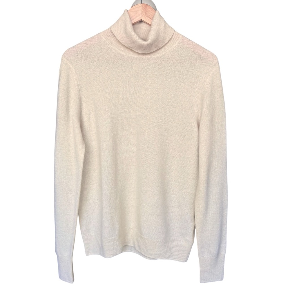 Soft Cashmere Turtleneck Sweater Oversized Medium